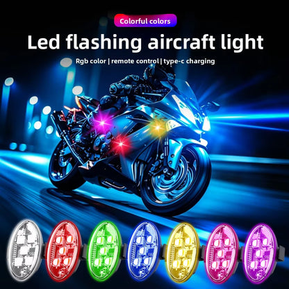 LED Airplane Warning Light 5 Beads Wireless Remote