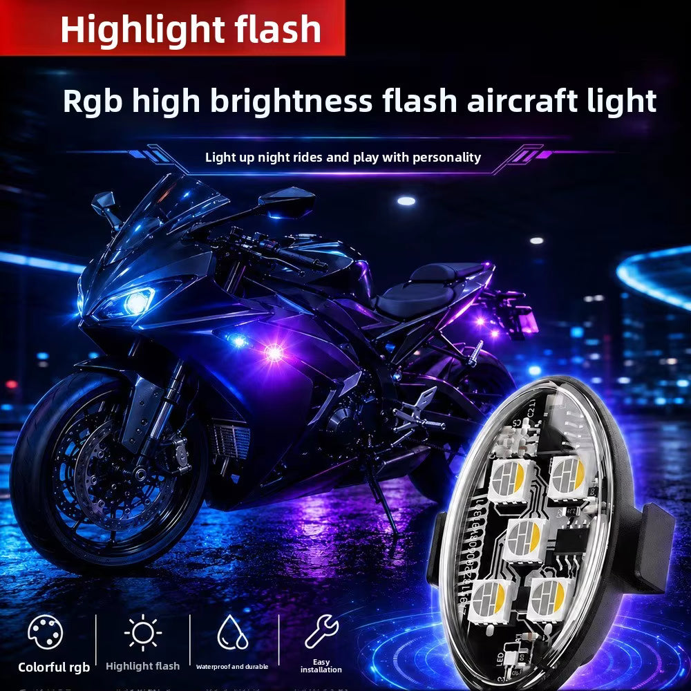 LED Airplane Warning Light 5 Beads Wireless Remote