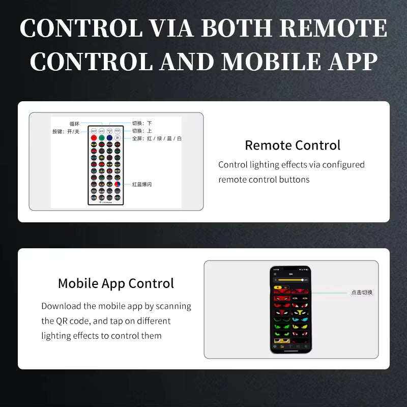 APP Remote Control Truck Devil Eye LED