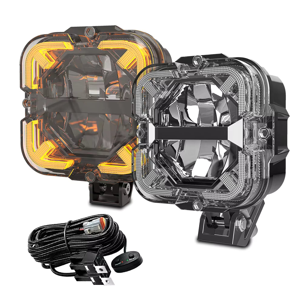 Spotlights Amber DRL Driving Light Car