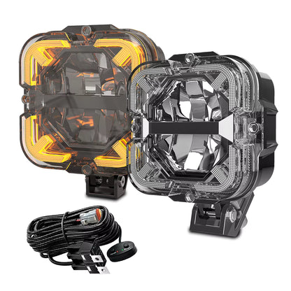 Spotlights Amber DRL Driving Light Car